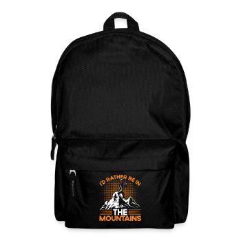 Rucksacktourismus Draußen Fernweh Geschenk - Rucksack - Schwarz - Vorne