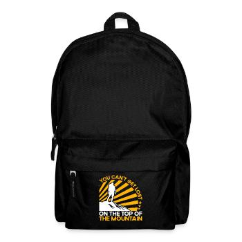 Draußen Wandern Wanderer Geschenk - Rucksack - Schwarz - Vorne