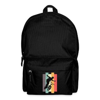 Bmx Cyclisme Bmxer Rétro - Sac à dos - noir - Devant