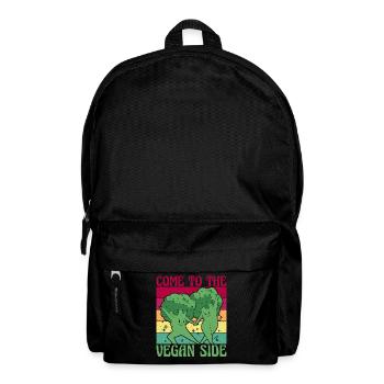Come to the Vegan Side - Rucksack - Schwarz - Vorne