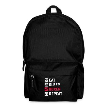 Eat Sleep Boxer Repeat - Backpack - black - Front
