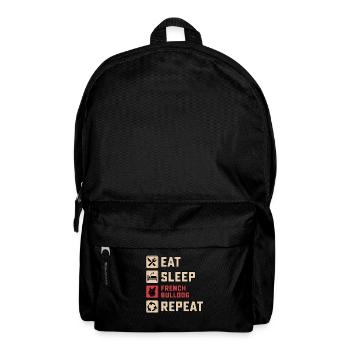 Eat Sleep French Bulldog - Backpack - black - Front