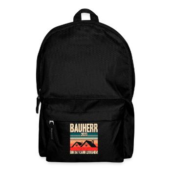 Bauherr 2023 Bin Da! Kann Losgehen! Bauherr Gesche - Rucksack - Schwarz - Vorne