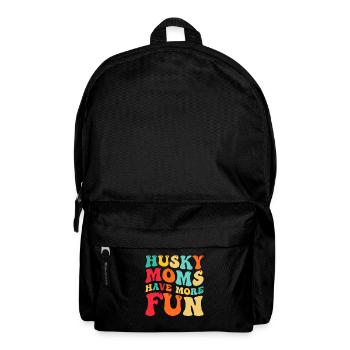 Husky Moms have more Fun - Backpack - black - Front