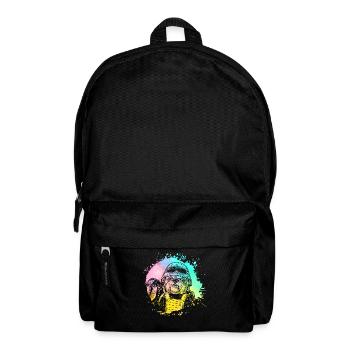 Englische Bulldogge Retro - Rucksack - Schwarz - Vorne