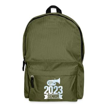 Tuba 2023 Cadeau Senior - Sac à dos - vert olive - Devant
