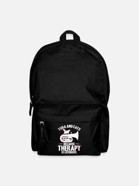 Tuba Tuba und Katzen Geschenk - Rucksack - Schwarz