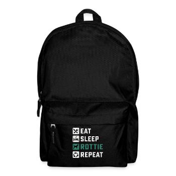 Manger dormir pourri Répéter - Sac à dos - noir - Devant