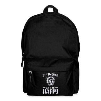 Rottweiler me rend heureux - Sac à dos - noir - Devant