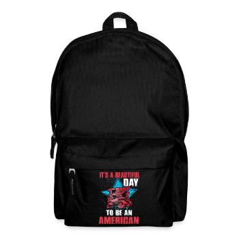 It's a beautiful day to be an American 4. Juli - Rucksack - Schwarz - Vorne