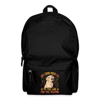 All Food must go to the Lab for the testing - Backpack - black - Front