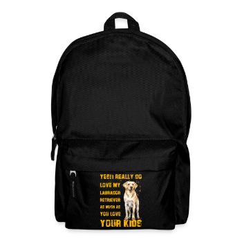 Yes I really love my Labrador - Rucksack - Schwarz - Vorne