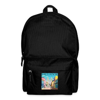 Salvador, Brazil, Colonial Architecture, AfroCulture - Backpack - black - Front
