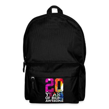 20 YEARS OF BEING AWESOME 20TH BIRTHDAY - Backpack - black - Front