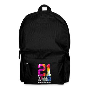 21 ANS D’ÊTRE GÉNIAL 21E ANNIVERSAIRE - Sac à dos - noir - Devant