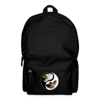 Yin Yang Bär - Rucksack - Schwarz - Vorne