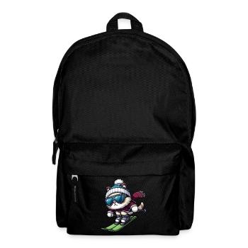 Cat Ski Skis Winter Vacation Winter Sports - Backpack - black - Front