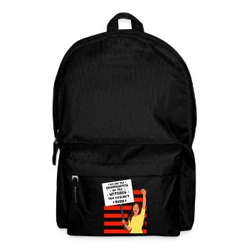 Wir sind die Enkelinnen der Hexen, ihr - Rucksack - Schwarz - Vorne