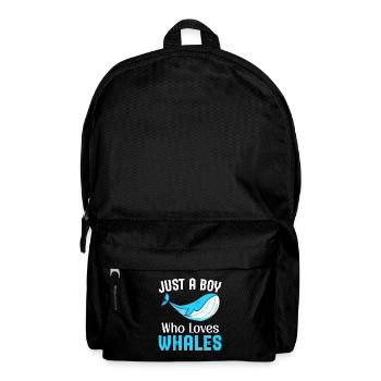 Nur ein Junge, der Wale liebt - Rucksack - Schwarz - Vorne