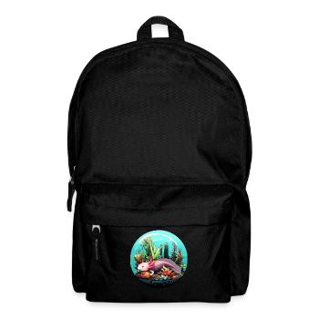Axolotl - Rucksack - Schwarz - Vorne