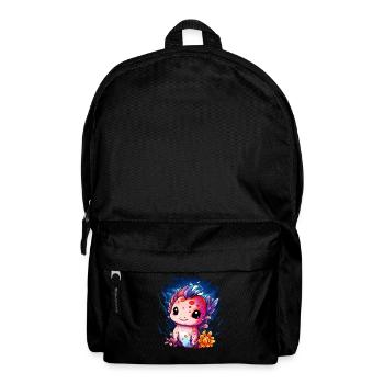 Axolotl - Rucksack - Schwarz - Vorne