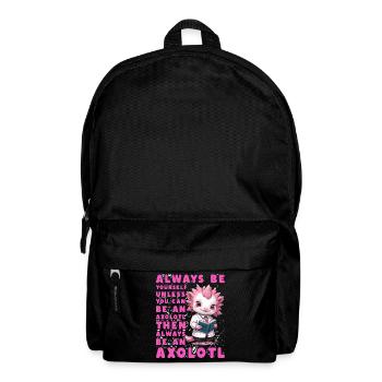 Axolotl Lustiges Zitat - Rucksack - Schwarz - Vorne