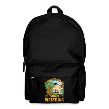 Ce garçon aime la lutte de sumo - Sac à dos - noir - Devant