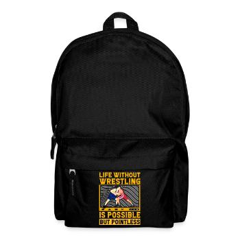 La vie sans lutte est possible mais inutile - Sac à dos - noir - Devant