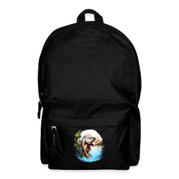Bass Fish - Backpack - black - Front