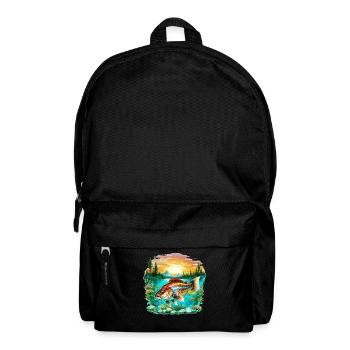 Bass Fish - Backpack - black - Front