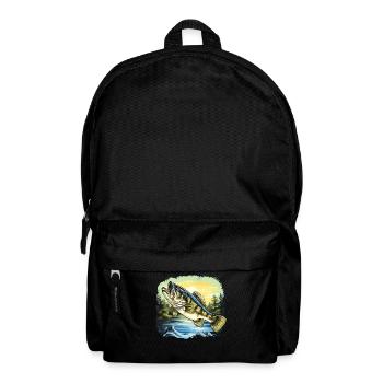 Bass Fish - Backpack - black - Front