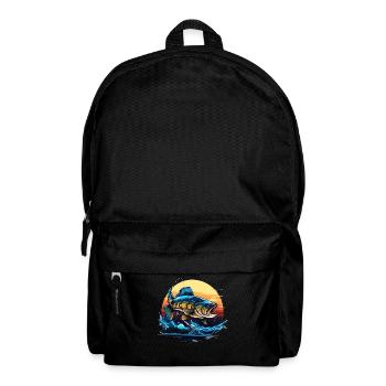 Bass Fish - Backpack - black - Front