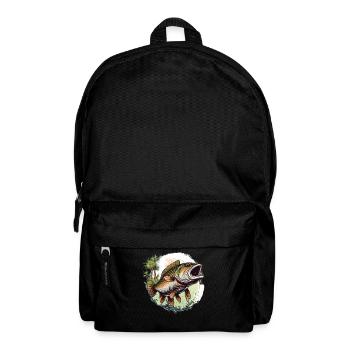 Bass Fish - Backpack - black - Front