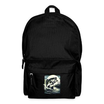 Bass Fish - Backpack - black - Front
