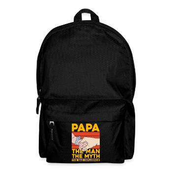 Papa, der Mann, der Mythos, der schlechte Einfluss - Rucksack - Schwarz - Vorne