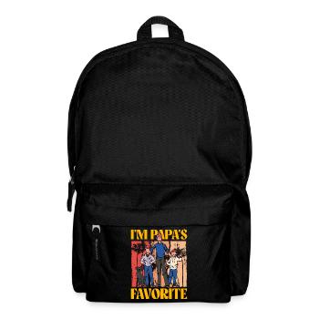 Ich bin Papas Liebling - Rucksack - Schwarz - Vorne