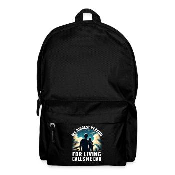 My Biggest Reason for Living nennt mich Papa - Rucksack - Schwarz - Vorne