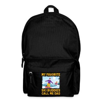 My favorite Ski Buddies call me Dad - Backpack - black - Front
