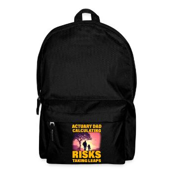 Aktuar Papa Risiken berechnen und Sprünge machen - Rucksack - Schwarz - Vorne