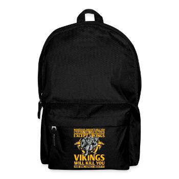 Wikinger - Rucksack - Schwarz - Vorne