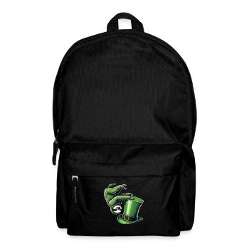 St. Patrick’s paresseux trèfle équilibre sur les mains - Sac à dos - noir - Devant