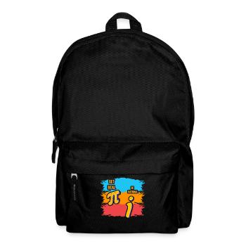 Realistisch werden vs. rational sein - Rucksack - Schwarz - Vorne