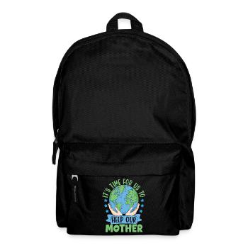 It's time for us to help our Mother - Backpack - black - Front
