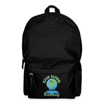Stop Global Warming - Backpack - black - Front