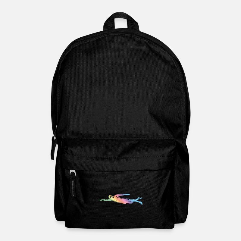 Silhouette de natation - Sac à dos - noir