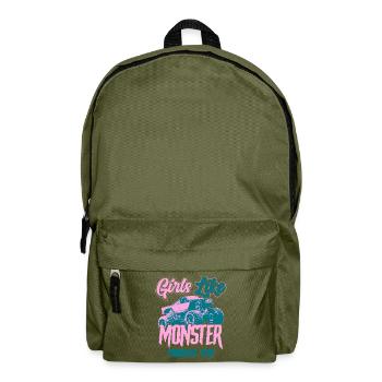 Monster truck - Backpack - olive green - Front