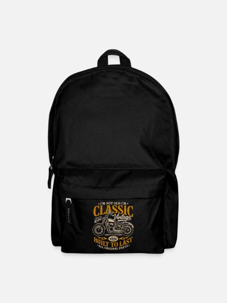 Jahrgang 1981 geboren Motorrad Geburtstag Geschenk - Rucksack - Schwarz
