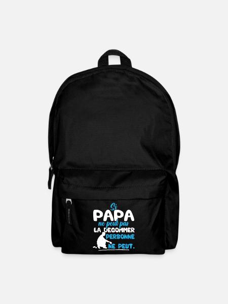 Si Papa ne peut pas la dégommer personne ne peut - Sac à dos - noir