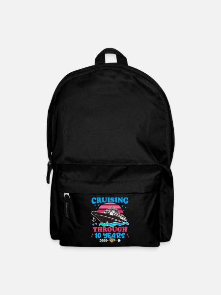 Cruising Through 10 Years Wedding Anniversary - Backpack - black