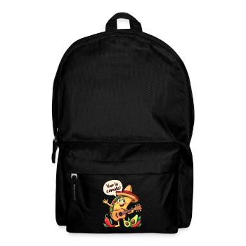 Taco Fiesta mit Gitarre und hispanischem Flair - Rucksack - Schwarz - Vorne